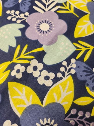 Blue flower design surgical - blue,