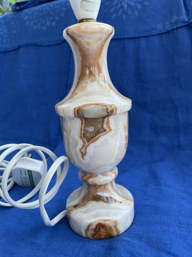 Vintage marble onyx - table, lamp