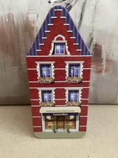 Leonidas Belgian Chocolates Shop House Metal Novelty Tin Collectible 18cm -Empty
