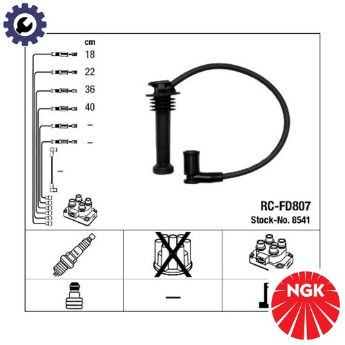 Ignition cable kit 8541 for - 8541,