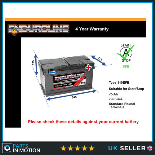 Efb car battery fits mercedes - battery,