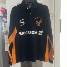 Vintage 90's 1998 Wasps Rugby Union Jersey Shirt Long Sleeve Rare Size Large