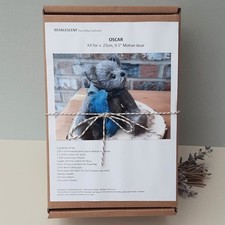 Oscar mohair bear making - oscar,