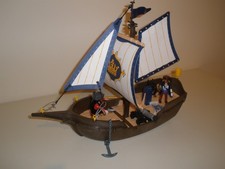 Playmobil Pirates - Pirate Ship complete with Firing Cannon.