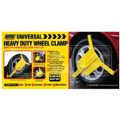 Universal wheel clamp - -, 10