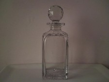 1930s-40s E & L Edinburgh & Leith Crystal faceted cut glass Decanter