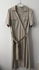 M&S Linen Blend Midi Dress UK