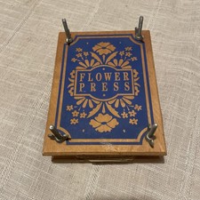 VTG Retro Wooden Flower Press for crafting pressed dried flowers craft
