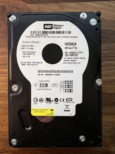 250gb ide western digital - western,