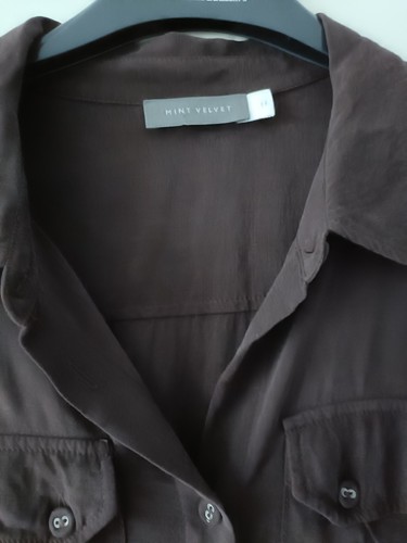 Mint velvet brown button - mint, front