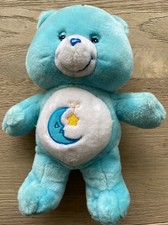Care Bears Bedtime Bear 2002 Plush Soft Toy 14” vgc