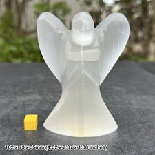 Large selenite angel healing