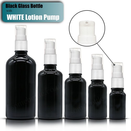 Black glass bottle - bottle, with