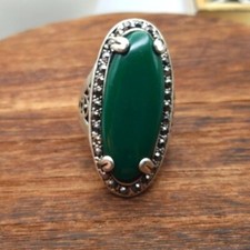 Victorian oval emerald green