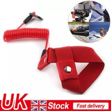 Jet Ski Stop Kill Safety Lanyard PU Cord Outboard Kill Switch Tether For Yamaha