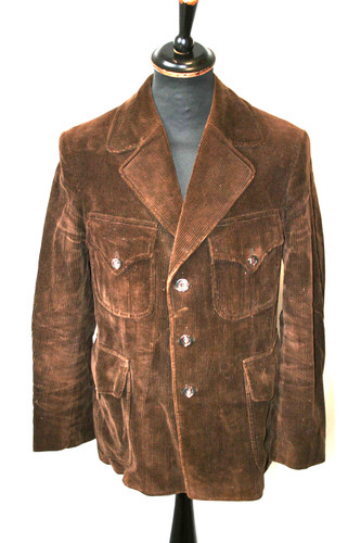Vtg a brown corduroy - brown,