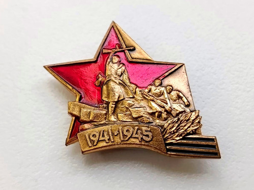 Soviet russian veteran badge - veteran,