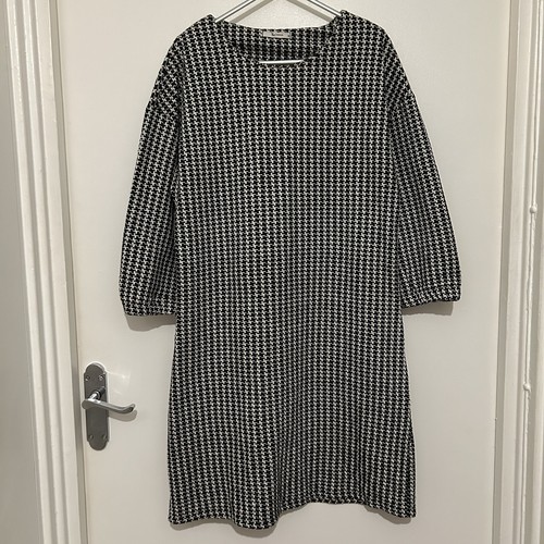 Black white dogtooth - black, &