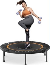 Mini Trampoline Foldable Trampoline Fitness Rebounder Exercise Bouncer 40/48"