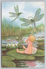 Vintage Postcard Fairy Elf &
