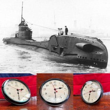Superb WW2 Era 9” Royal Navy Submarine Console Clock by Smiths (c.1940-50)