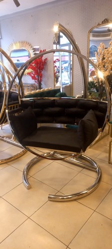 Chrome kayzia swing chair with - swing,