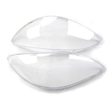 1 Pair clear headlight glass
