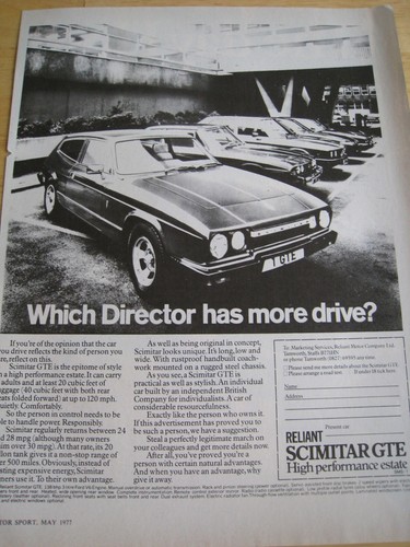 Scimitar gte reliant estate - gte,