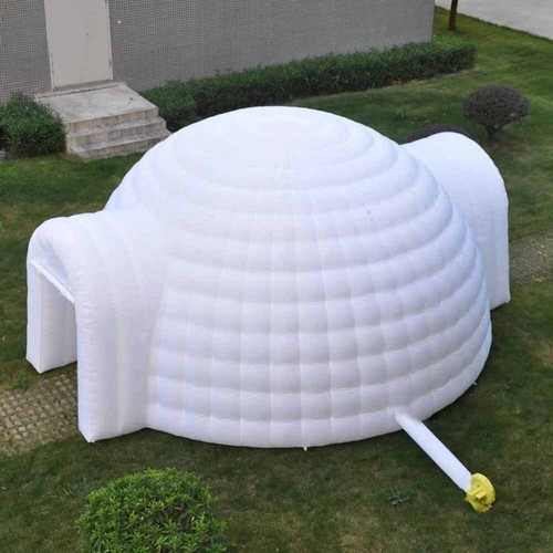 White inflatable igloo dome - igloo,