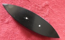 LARGE VINTAGE PLASTIC TATTING SHUTTLE - BLACK