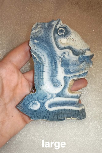 Blue fossil coral - blue, pieces