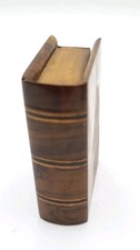 Treen Vesta Case Book Shape Jerusalem Olive Wood Match Safe