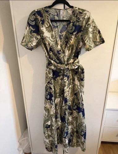 Mango mng paisley wrap maxi - s,