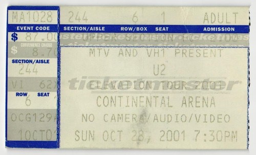 Vintage 2001 stereophonics - 2001, u2