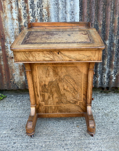 Victorian walnut davenport - victorian, for