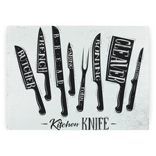 Kitchen Knives Glass Worktop