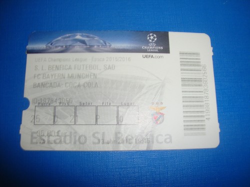 Ticket benfica lisbon - ticket,