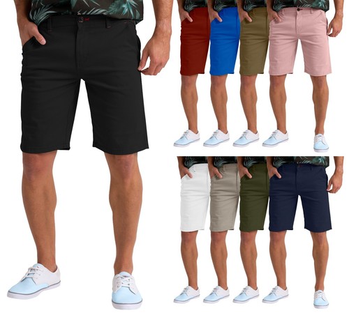 Mens stretch chino - stretch, shorts