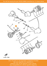 YAMAHA Nut, Crown, 95303-08800