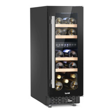 Baridi DH204 17 Bottle Dual Zone Drinks Wine Cooler Fridge Touch Screen Black B