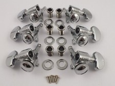 Chrome Locking Machine Heads 3 a-side Grover style for Gibson LP SG guitar