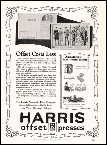 1923 harris automatic press - harris,