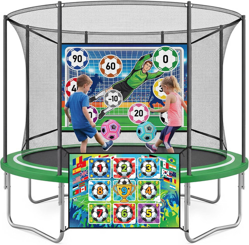 Trampoline football game - football,