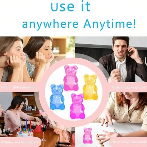 Gummy bear fidget squeeze toy - bear,