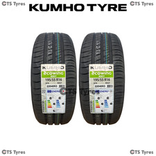 2 X 195/55R16 Kumho Ecowing