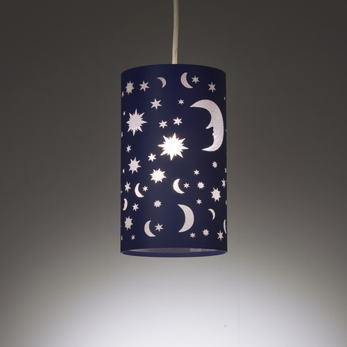 Moon and stars ceiling light - moon,