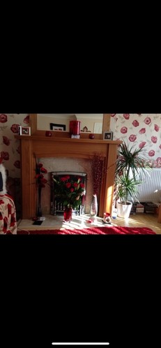 Oak fire surround with - oak,