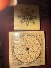 Xmas Rubber Stamps Good Cond