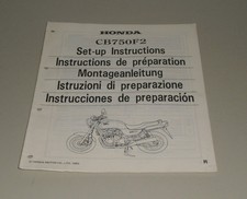 Assembly Instructions Honda CB