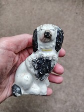Miniature Antique Staffordshire Spaniel Wally Dog - Very Appealing Early Example